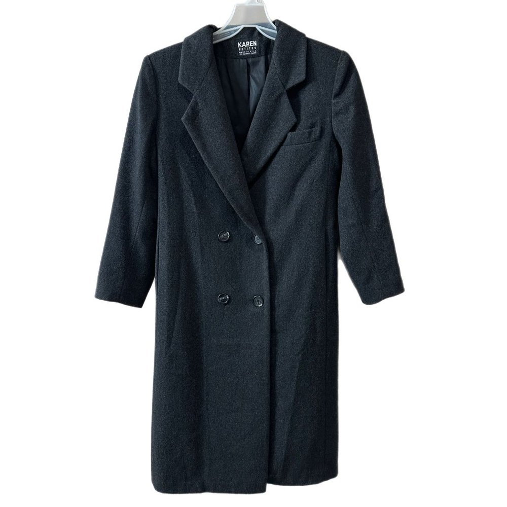 Karen Petites Women’s Size Large Union Made Double Breasted Coat Vintage
